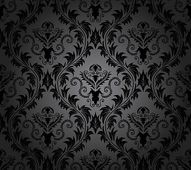 Image showing Damask seamless pattern