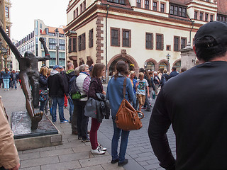 Image showing Tourists in Leipzig Germany
