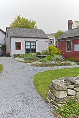 Image showing Wooden huts in USA