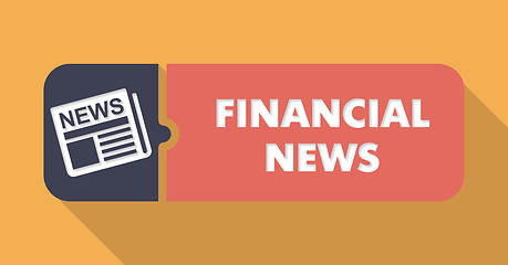 Image showing Financial News Concept in Flat Design.