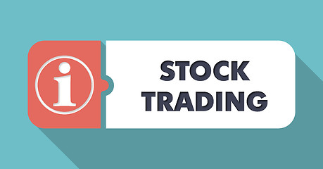 Image showing Stock Trading Concept in Flat Design.