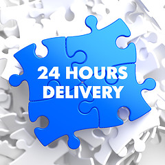 Image showing Blue Puzzle - 24 hours Delivery.