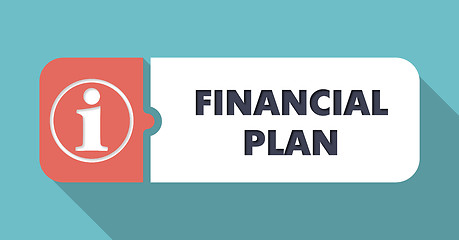 Image showing Financial Plan Concept in Flat Design.