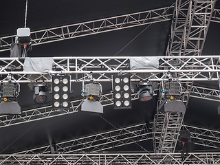 Image showing Stage lights