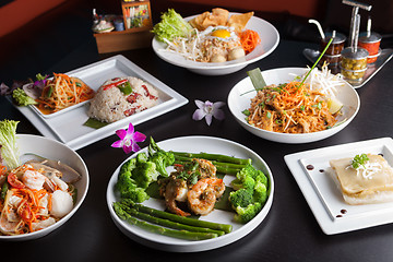 Image showing Thai Food Dishes Variety