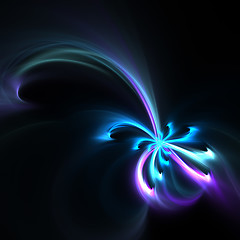 Image showing Blue Fractal Abstract