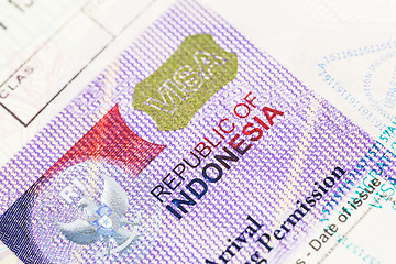 Image showing Indonesia Visa