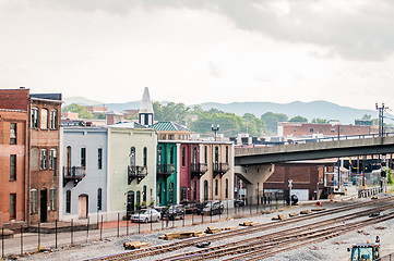 Image showing roanoke virginia city skyline on a sunny day