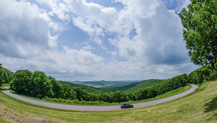Image showing scenics along blue ridge parkway in west virginia