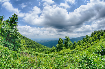 Image showing scenics along blue ridge parkway in west virginia