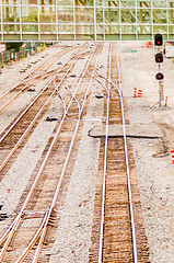 Image showing Full Frame of Railroad Tracks