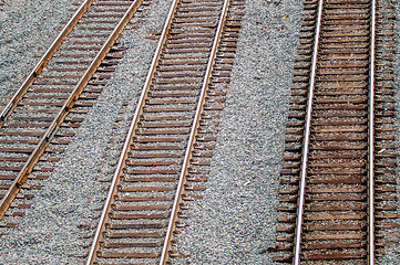 Image showing Full Frame of Railroad Tracks