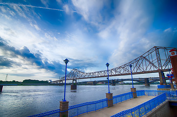 Image showing early morning Cityscape of St. Louis skyline in Missouri state