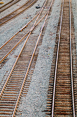 Image showing Full Frame of Railroad Tracks
