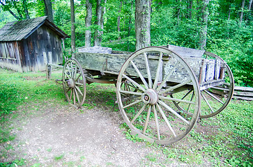 Image showing Historic Edwin B. Mabry Grist Mill (Mabry Mill) in rural Virgini