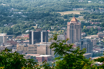 Image showing roanoke virginia city skyline on a sunny day