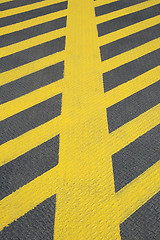 Image showing No parking yellow road marking