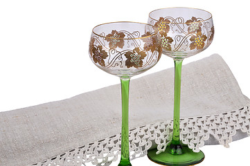 Image showing Wine glasses