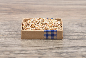 Image showing Sesame on wood