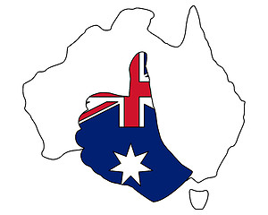Image showing Australien hand signal