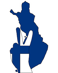 Image showing Finland hand signal