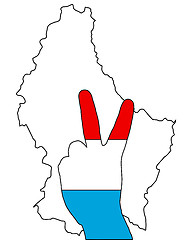 Image showing Luxembourg hand signal