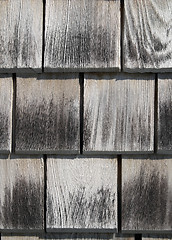 Image showing Texture of wooden tiles