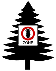 Image showing Bark-beetle traffic sign