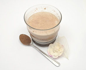 Image showing Hot chocolate on white