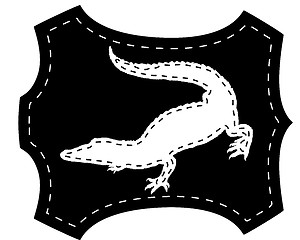 Image showing Crocodile leather