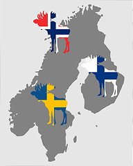 Image showing Scandinavian moose
