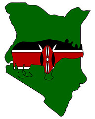 Image showing Kenya black rhino