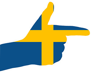 Image showing Swedish finger signal