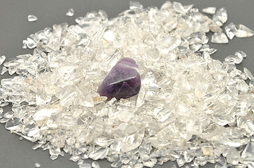 Image showing Detailed and colorful image of amethyst mineral