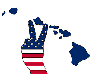 Image showing Hawaiian hand signal