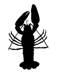 Image showing Crawfish silhouette