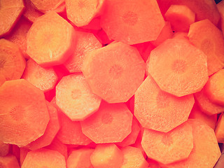 Image showing Retro look Carrots