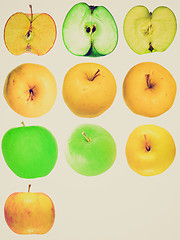 Image showing Retro look Apple isolated