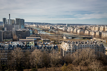 Image showing View over the rooftops of Paris