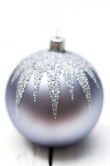 Image showing Glittery Christmas ornament ball