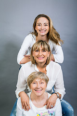 Image showing Three generations with a striking resemblance