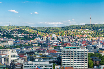 Image showing Scenic rooftop view of Stuttgart, Germany