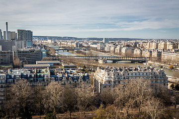 Image showing View over the rooftops of Paris