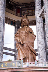 Image showing Interior of an ornate Asian temple