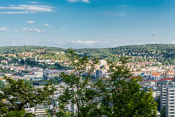 Image showing Scenic rooftop view of Stuttgart, Germany