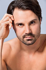 Image showing Handsome sexy bearded man