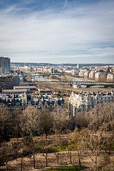 Image showing View over the rooftops of Paris