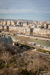 Image showing View over the rooftops of Paris