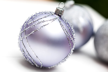 Image showing Glittery Christmas ornament ball