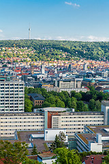 Image showing Scenic rooftop view of Stuttgart, Germany